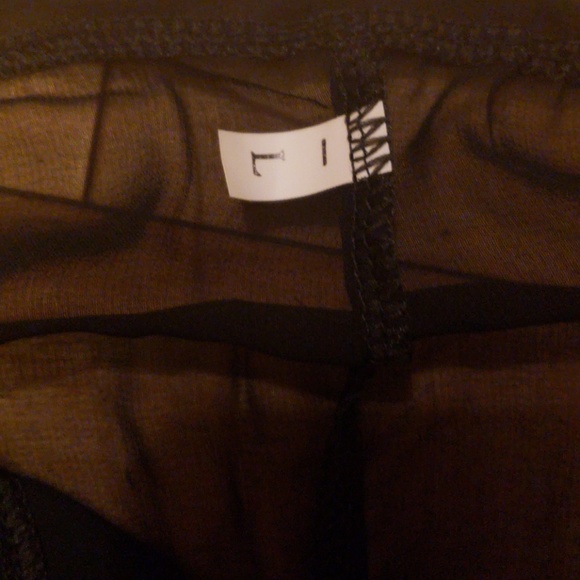 SALEππ NEW Shear Chiffon Black Lace Crop Top - Picture 6 of 8